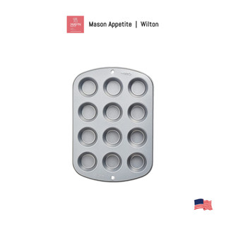 624666 Wilton 12 Cup Mini Muffin Pan พิมพ์อบมินิมัฟฟิน วิลตัน 12 หลุม