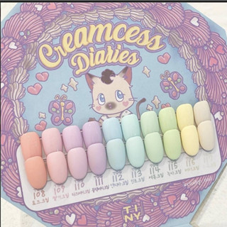 TINY Creamcess Diaries #108-117 collection 10 สีพาสเทล มีชาร์ตสี  🇰🇷สีเจลของแท้นำเข้าจากเกาหลี🇰🇷พร้อมส่ง