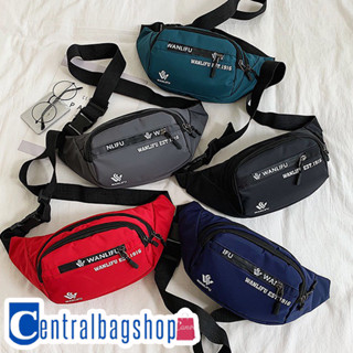 centralbagshop(C1698) กระเป๋าคาดอกและเอวลายWANLIFUช่องเยอะมาก