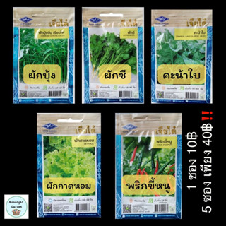 เมล็ดผักสวนครัว ตราเจียไต๋ ✅ถูกมาก 1 ซอง 10฿ 5ซอง 40฿ เท่านั้น‼️