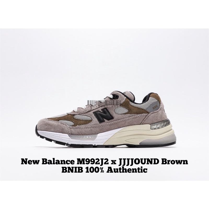 ของแท้ 100% New Balance 992 Jjjjound Brown M992J2