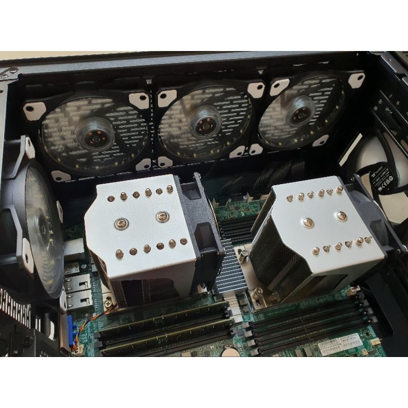 พัดลม เคส 120mm 3 PIN AND MOLEX FAN CASE COOLER WORKSTATION SERVER COMWORK
