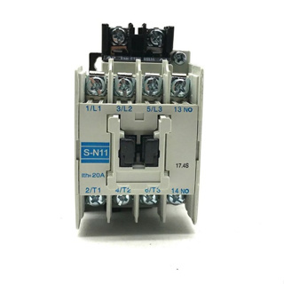 ใหม่ พร้อมส่ง sn11 S- N11  220vac  24vac 48vac 110vac  380vac 20A รับประกันนาน7วันMAGNETIC CONTACTOR แมกเนติก คอนแทกเตอร