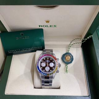 นาฬิกาข้อมือ ROLEX  งาน ออริ Size 40mm ระบบ ถ่าน ปุ่มข้างข้าง ใช้จับเวลา