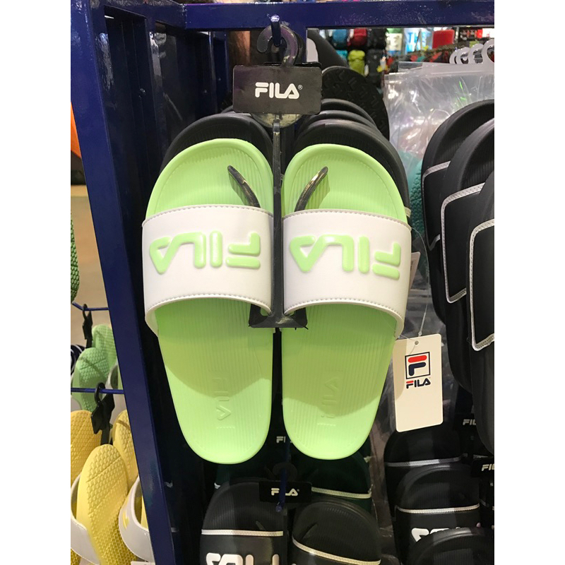 รองเท้าแตะ FILA สีเขียวป้ายครบ (ราคาป้ายจริง590‼️)