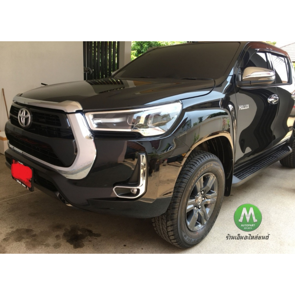 คิ้วโครเมี่ยมติดฝาครอบไฟตัดหมอก Toyota Revo 2020 2021 2022 2WD 1 คู่ ซ้าย ขวา - รูปที่ 6