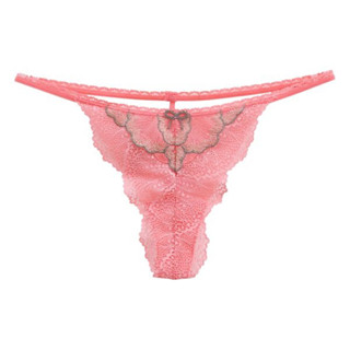 Annebra กางเกงใน ทรงจีสตริง ผ้าลูกไม้ G-String Panty รุ่น AU3-839 สีขาว,สีชมพู