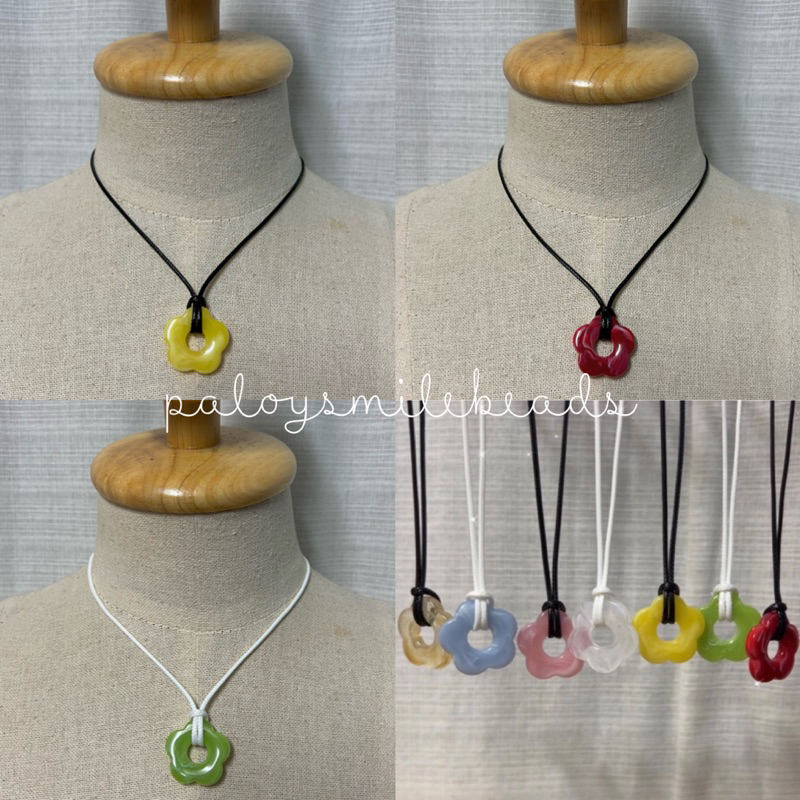 📣 ลด 15% ใส่โค้ด : PALOYOCT🌸 : 𝗕𝗟𝗢𝗦𝗦𝗢𝗠 ✿ ꕁ  ₊˚✨สร้อยคองาน handmade สร้อยY2K