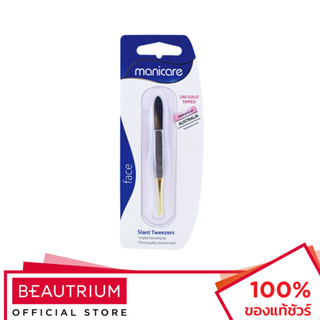 MANICARE Slant Tweezer Gold Tipped แหนบถอนขน 1pcs