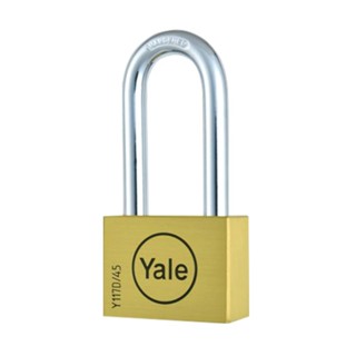 YALE กุญแจคล้อง BD45L ทองเหลืองแท้ระบบดิส ล็อคด้วยลูกปืน 45มม. ห่วงยาว [Y117D/45/152/1 ]