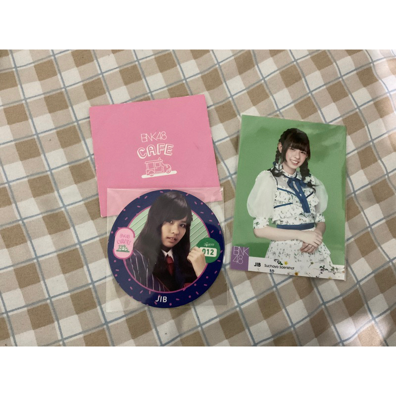 Photo set , แผ่นรองแก้ว Jib BNK48🥛‼️ แท้💯จากOfficial