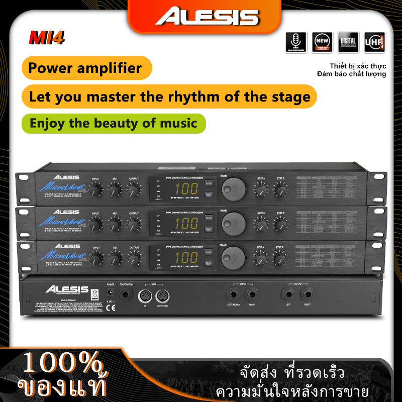 Alesis MicroVerb4 เครื่องปรับเอฟเฟคเสียงร้อง เอฟเฟกต์ดิจิตอลเวที KTV ระดับมืออาชีพมีเอฟเฟกต์เสียงให้เลือกมากกว่า 100 แบบ