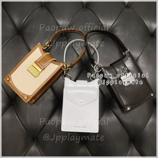 กระเป๋า Charles &amp; Keith รุ่น Winslet Belted Canvas Phone Pouch :  CK6-70840529 แท้จากชอป พร้อมถุงกระดาษ