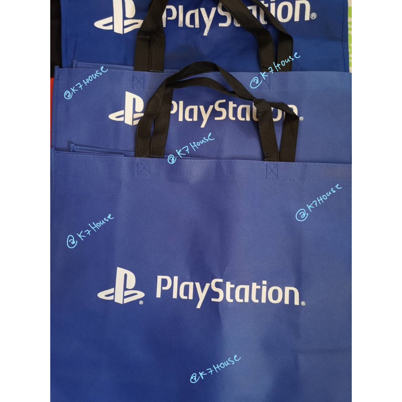 ถุงผ้า กระเป๋าผ้าสปันบอนด์ SONY และ PlayStation Tote Bag
