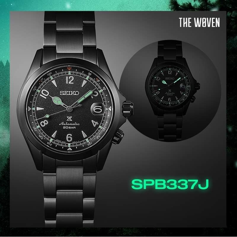 (สินค้าพร้อมส่ง) นาฬิกา Seiko Prospex Black Series NIGHT VISION Limited Edition รุ่น SPB337J ของแท้ป้าย​ Kingpower