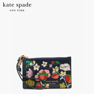 KATE SPADE NEW YORK MORGAN FLOWER BED EMBOSSED CARD CASE WRISTLET KB248 กระเป๋าคล้องข้อมือ