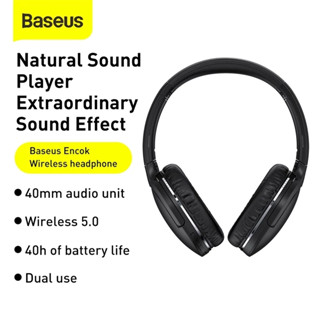 Baseus D02 Pro Wireless Headphones Bluetooth 5.0 Sport Earphones with Audio Cable for IPhone Tablet Laptop Headset Ea