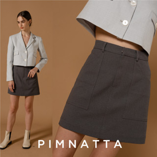 Pimnatta Alin Skirt (สินค้าพร้อมส่ง🛒) กระโปรงแบรนด์ IG ดีไซน์กระเป๋าข้าง ให้ลุคลูกคุณ หรือจะใส่ไปทำงานก็ Complete Look