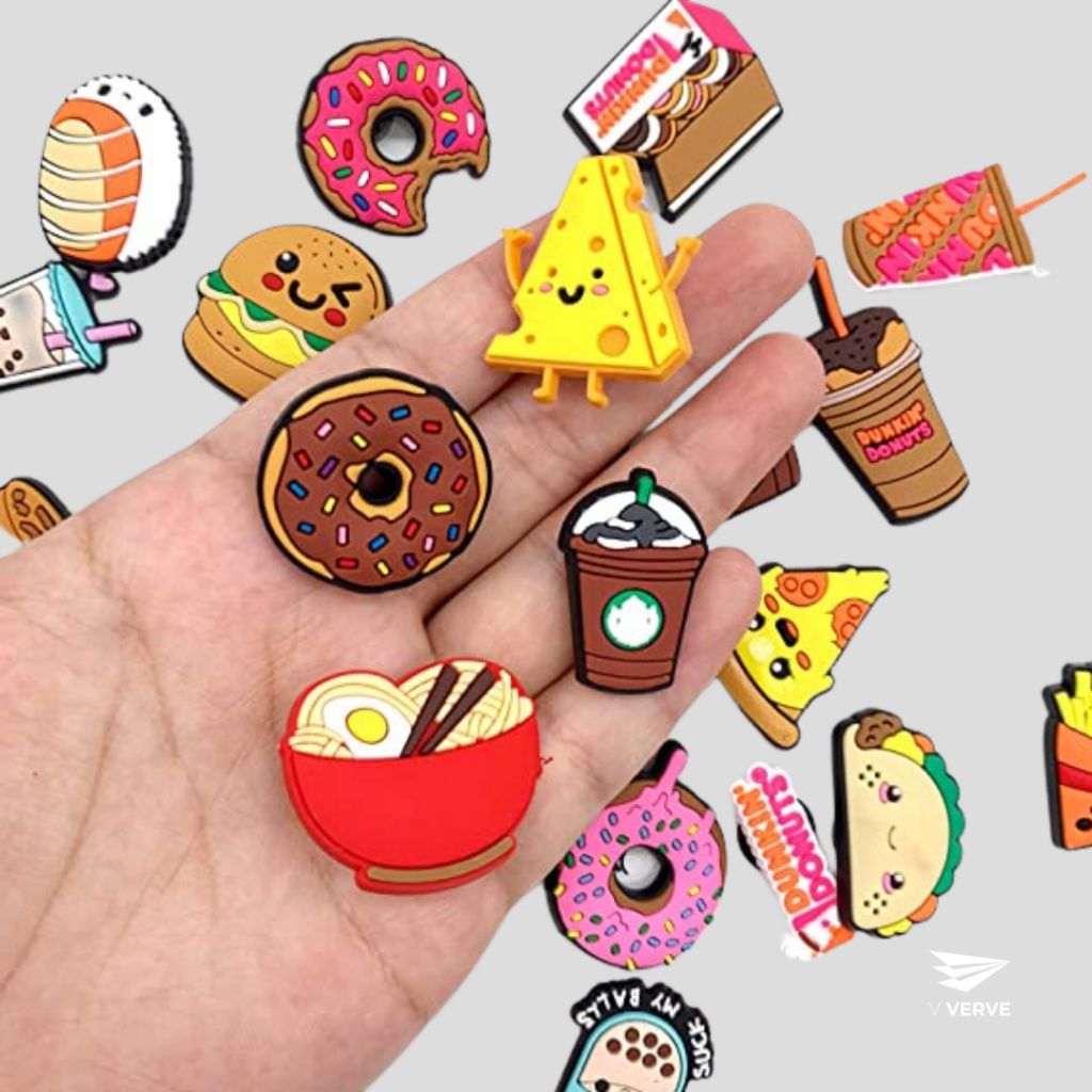 Verve - สินค้า Jibbitz Premium ตัวติดรองเท้า ลายหายาก จิ๊บบิต พรีเมี่ยม เกรดดี Lot 4