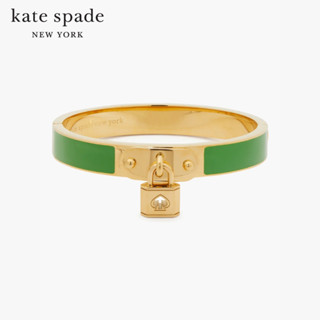 KATE SPADE NEW YORK LOCK AND SPADE CHARM BANGLE KB995 กำไลข้อมือ