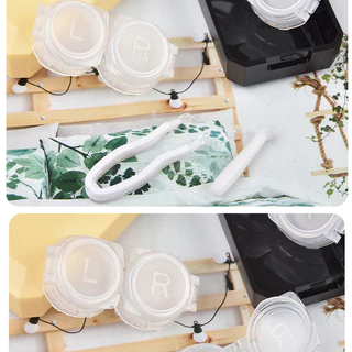 MUSI.HOME【ราคาถูก】ตลับคอนแทคเลนส์ พาสเทล กล่องคอนแทคเลนส์ น่ารัก ที่ใส่คอนแทคเลนส์ คอนแทคเลนส์ สายตา EYE10