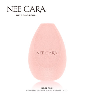 NEE CARA ฟองน้ำเนื้อนุ่ม NEE CARA BE COLORFUL 2 DUAL PURPOSE COLORFUL SPONGE N222