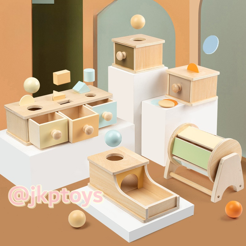 Todds & Kids Toys by JKP Toys กล่องไม้จับคู่สี รูปทรง 5 ช่อง ของเล่นไม้เสริมพัฒนาการ ของขวัญเด็ก