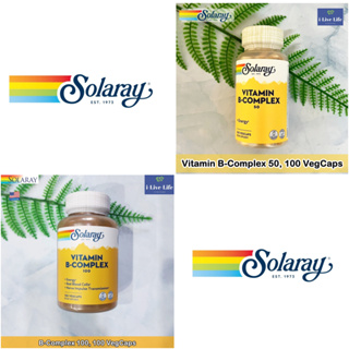 Solaray - Vitamin B-Complex 100 VegCaps วิตามินบีรวม