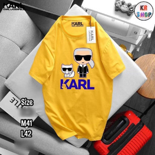 karl เสื้อยืดแขนสั้น