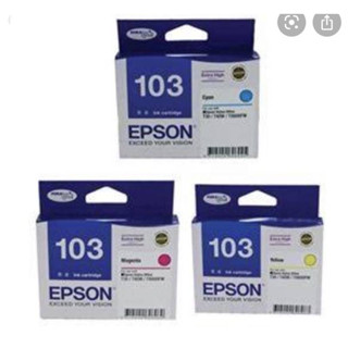 หมึก Epson 103 BK C M Y ของราคาพิเศษ รับประกันค่ะ