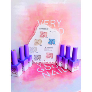 ชุดสุดเจลกลิตเตอร์แน่นสุดสวย V E R Y   G O O D   NAIL 6 NHU Color (รูปจริงทางของร้าน)