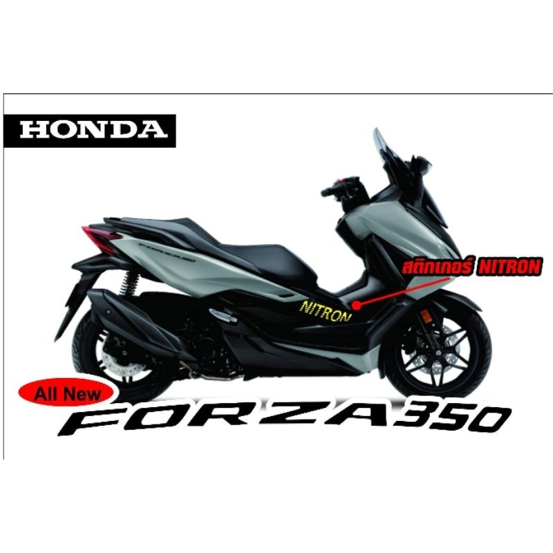 NITRON สติกเกอร์สำหรับAllnew Forza350( L&R)
