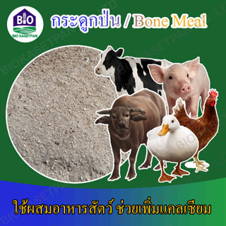 🐂🐖กระดูกป่น bone mealบรรจุ5kgกระดูกสัตว์ป่นแท้ 100%เสริมธาตุอาหารแคลเซี่ยมฟอสฟอรัสสำหรับปลูกพืชผักไม้ดอกไม้ประดับ แ