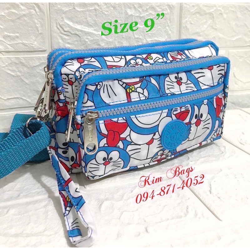 🌸 ราคาล้างสต๊อกโกดัง 🌈Doraemon-สีพื้น-kitty🌺 กระเป๋าสะพายขนาด 9 -10นิ้ว💕🌸