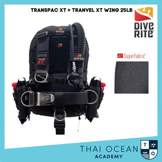 Dive Rite Transpac XT BCD Set บีซีดีแบบวิง น้ำหนักเบา ถุงลม Superfabric 25lb