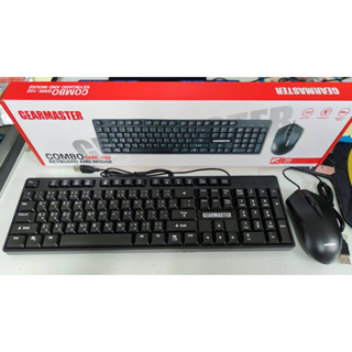 GEARMASTER  Keyboard + mouse USB Set ชุดคีบอร์ดเมาส์ GMK-102 คีย์บอร์ด แบบมีสาย USB