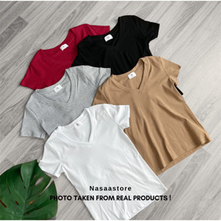 เสื้อยืดแขนสั้น คอวี คัตตอนชอฟ #209