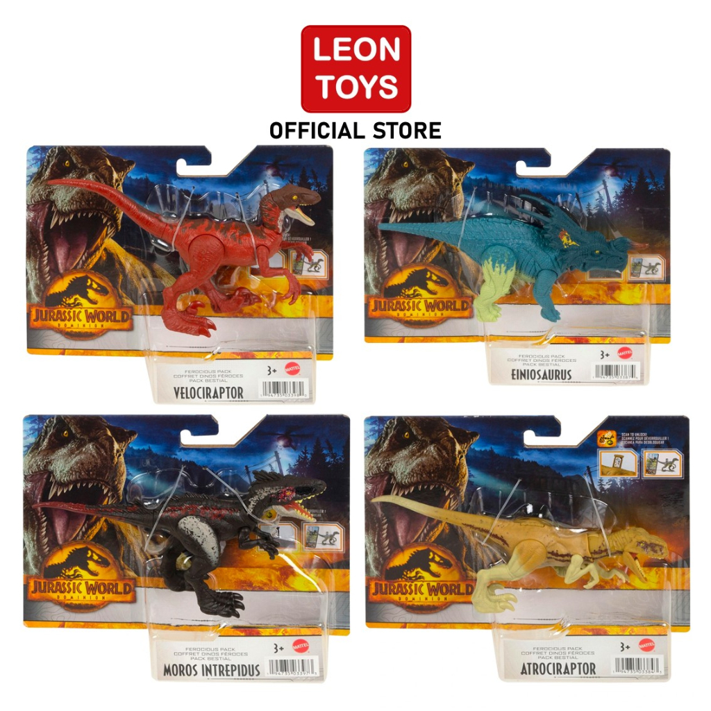 Jurassic World Dominion Ferocious Pack จูราสสิคเวิลด์ ไดโนเสาร์ สายพันธุ์ดุร้าย Wave3