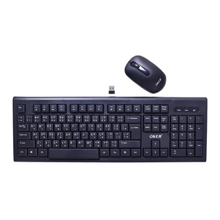 🚀ส่งเร็ว🚀NEWมาใหม่🔥Okerชุดคีย์บอร์ด+เมาส์ไร้สาย DOMINATOR 2.4GHZ Wireless COMBO รุ่นOk0erKM-880
