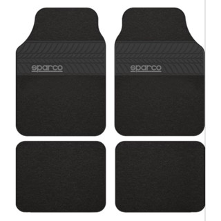 Sparco แท้ ผ้ายาง ปูพื้น Universal Car Floor Mat Set 4 Pieces, Spc1909Bk/5  พรมยาง พรมแท้  ใส่ได้ทุกรุ่น