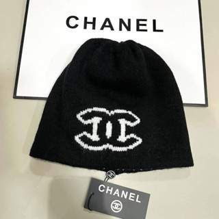 หมวกไหมพรม chanel wool knit hat