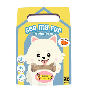 ขนมสุนัข Littlepaws Sea my fur: Training treats, salmon flavour  รสแซลมอน