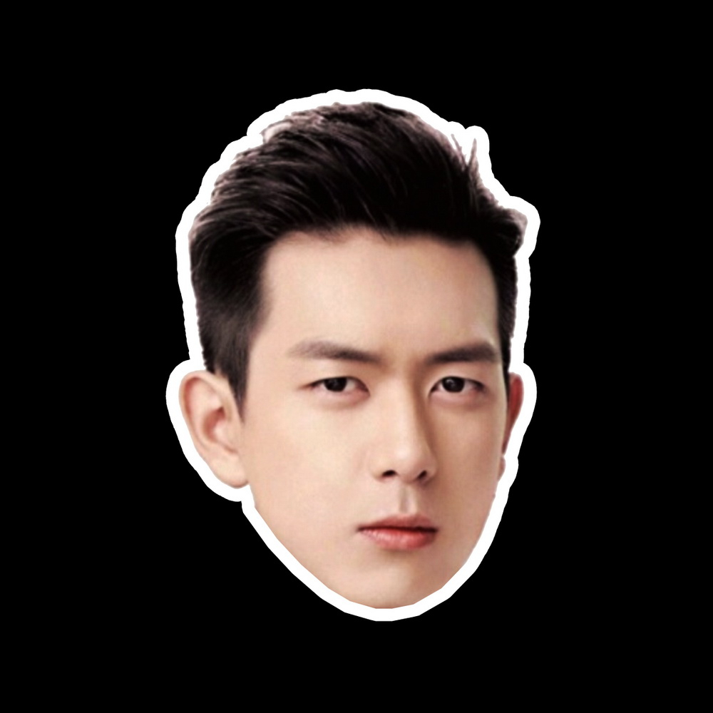 สติ๊กเกอร์กันน้ำ สติ๊กเกอร์ติดรถ แม่เหล็กติดตู้เย็น ไดคัทหน้าคน สัตว์เลี้ยง DCUT345 หลี่เซี่ยน Lixia