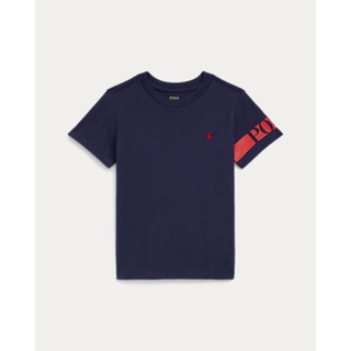 เสื้อยืดเด็ก Ralph Lauren Logo Cotton Jersey Tee ของแท้ (สีกรม)