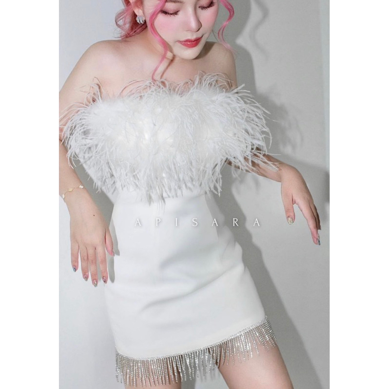 Apisara เดรสขาว ของใหม่ 💯