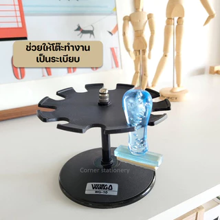 (คละสี) ที่แขวนตรายาง 1 ชั้น (10 ช่อง) / 2 ชั้น (16 ช่อง) ตรา WAGA หมุนได้ ที่วางตรายาง stamp hanger