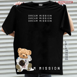 เสื้อยืดลาย "หมี Mission+สกรีนอก" #เสื้อยืดหมี #เสื้อยืดไซส์ใหญ่ #LICKPUK #ขายส่งเสื้อยืด