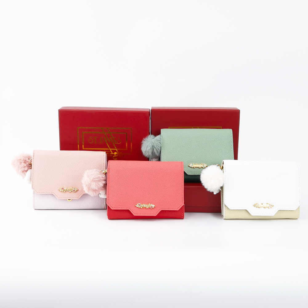 ST.JAMES กระเป๋าสตางค์หนังแท้/กระเป๋าสตางค์ใบสั้นแบบพับ มีซิป รุ่น FIG (มี 4 สี) | กระเป๋าสตางค์ ผู้