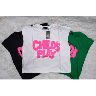 เสื้อยืดครอปChild s play	 เนื้อผ้าดีใส่สบายส่งจากไทยจัดส่งไวมีบริการเก็บเงินปลายทาง😎😊😉🛒🛒🚚🚚