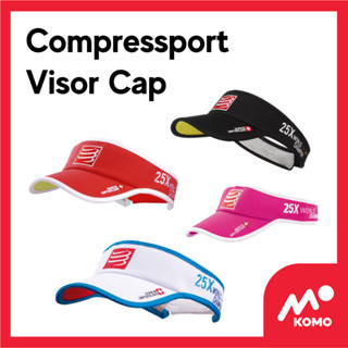 Compressport Visor Cap หมวกครึ่งใบ ใส่วิ่ง ใส่ออกกำลังกาย by komo